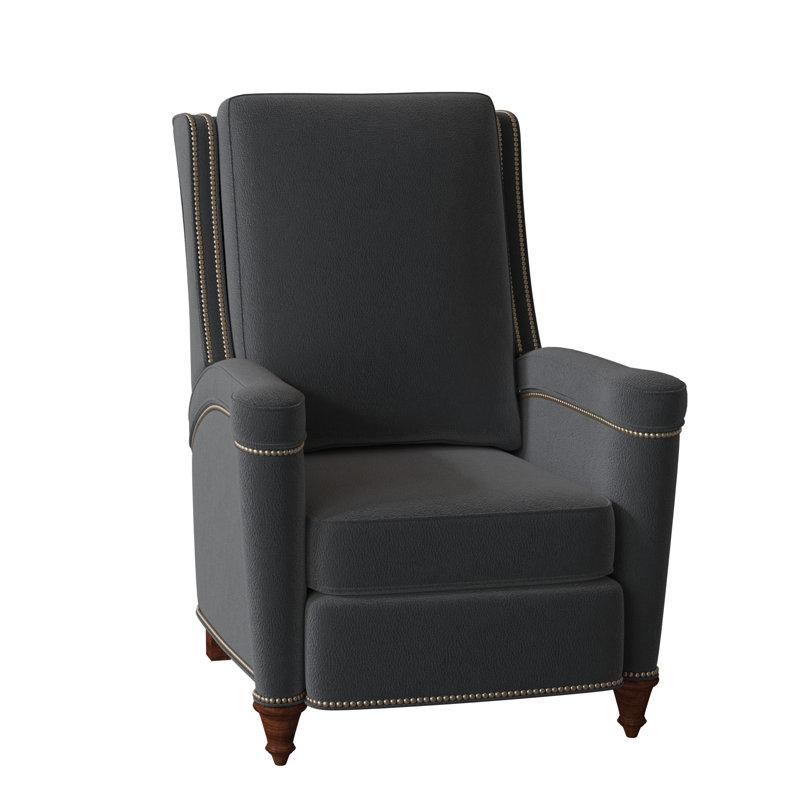Mayes Recliner, Anilina Hunter Genuine Leather, Mahogany, Gunmetal