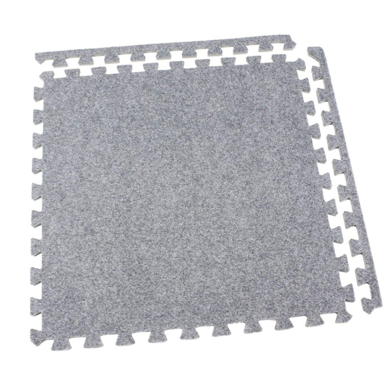 Carreau moelleux 24 po x 24 po, Gris clair