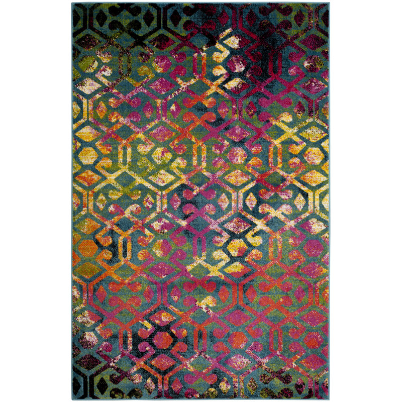 Donnitta Performance Geometric Rug, Rectangle 5'1" x 7'6"