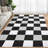 Washable Rug Non Slip Modern Checkered Plaid Hallway Living Room Rug with Rubber Backing Carpet for Kitchen Laundry Entryway-761538211-761538208