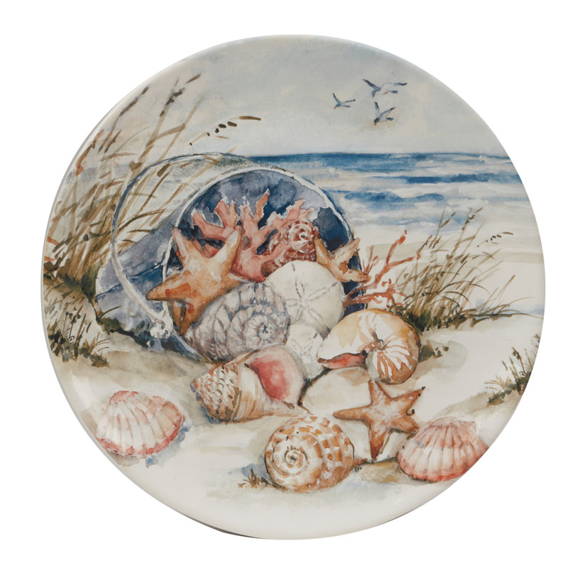 Ensemble de 4 assiettes à dîner 11 "Coastal Landscape
