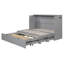 Grand lit gris avec tiroir et douilles / espace discrets-1489417424-1489417437