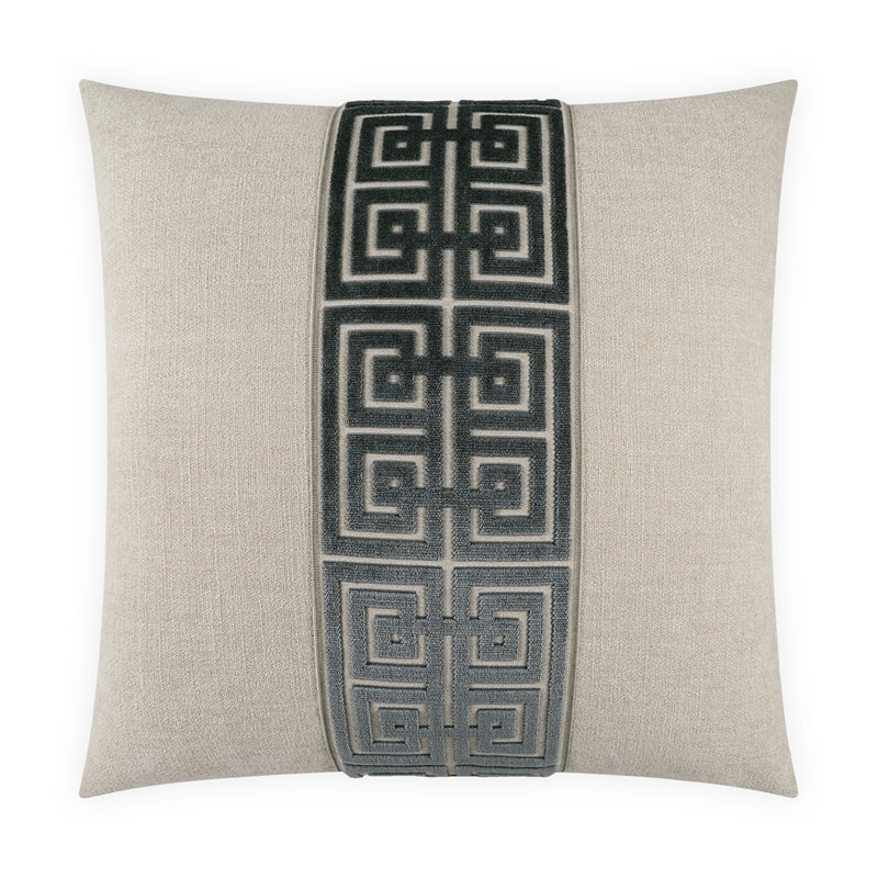Terus Square Pillow Cover & Insert, Ivory, Square 24"