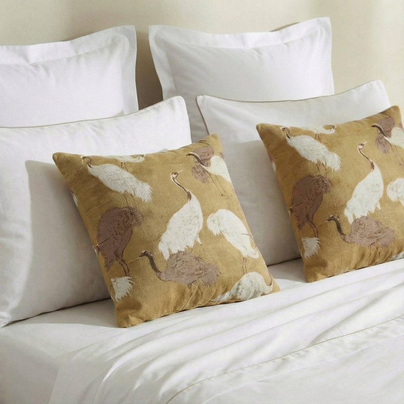 Square Pillow Cover & Insert, Golden