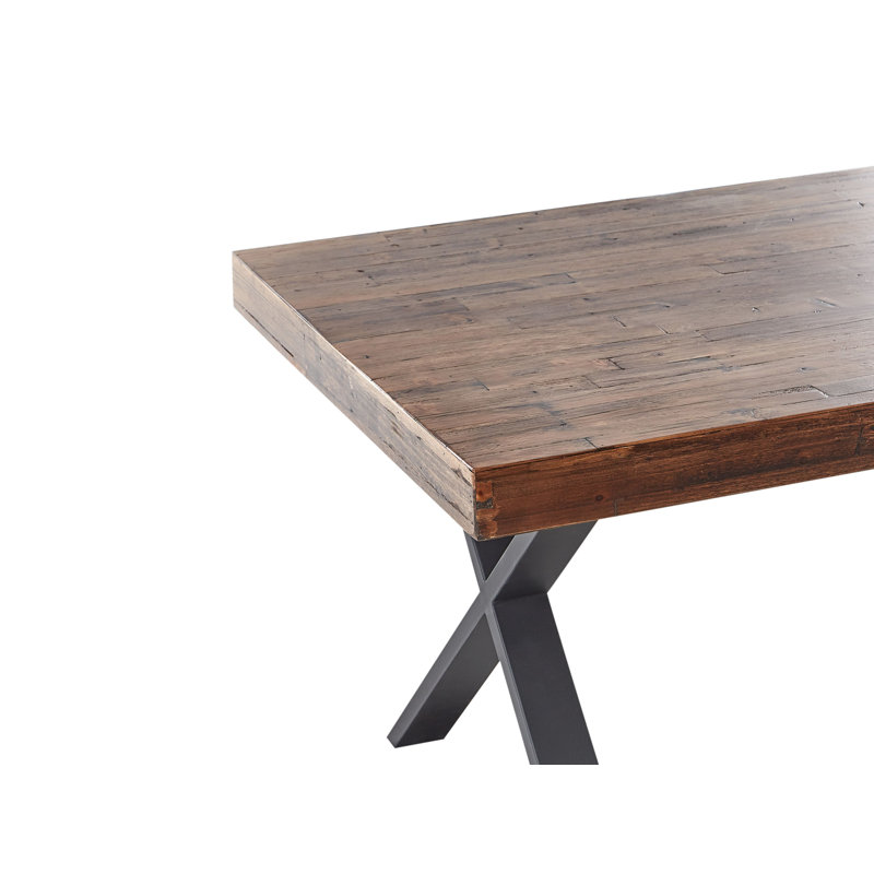 Dining Table CLIFTON Dark Brown , 73cm H x 180cm L x 35.40cm W