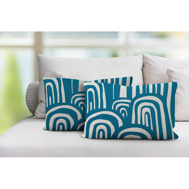  Coussin décoratif intérieur / extérieur sans ajout décoratif, Turquoise