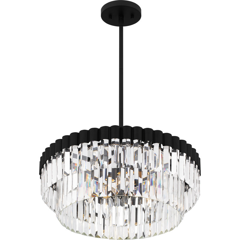 Luminaire suspendu 4 lumières Starlight, Noir mat