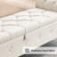 Banc de rangement rembourré 66,9 po-459562687