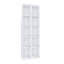 Bibliothèque haute, 10 cubes, 5 couches avec 2 tablettes blanches, armoire de 23,6 pouces de large, vitrine blanche peu encombrante, idéale pour les chambres à coucher, les salles à manger et les cuisines