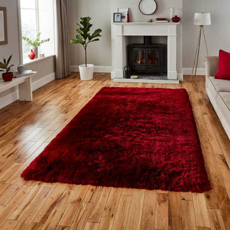 Trevon Solid Colour Hand Woven Area Rug, Rectangle 60 x 120cm
