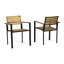 Chaises d'extérieur - et noir, bois, moderne pour la cour arrière de style patio + minimaliste