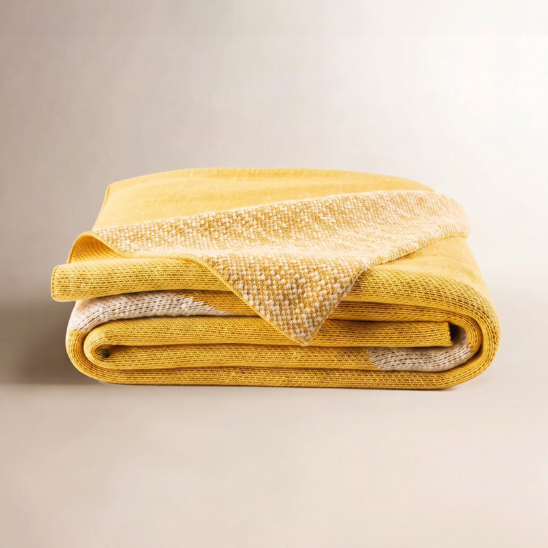 Narka Cotton Baby Blanket, Yellow