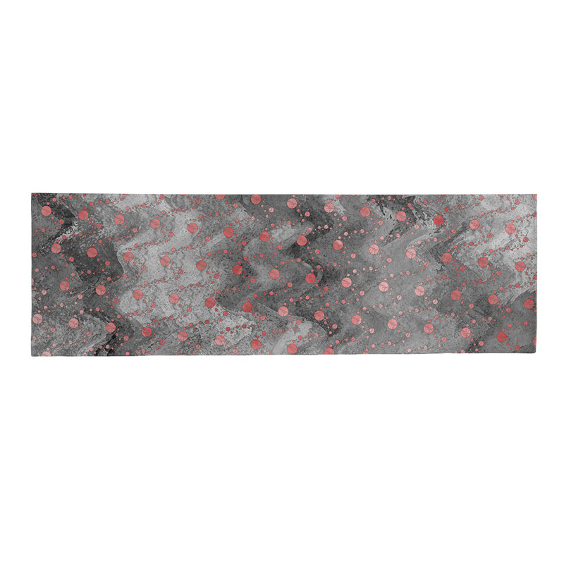 Chenille Polka Dots Indoor Rug, Runner 2'6" x 8'