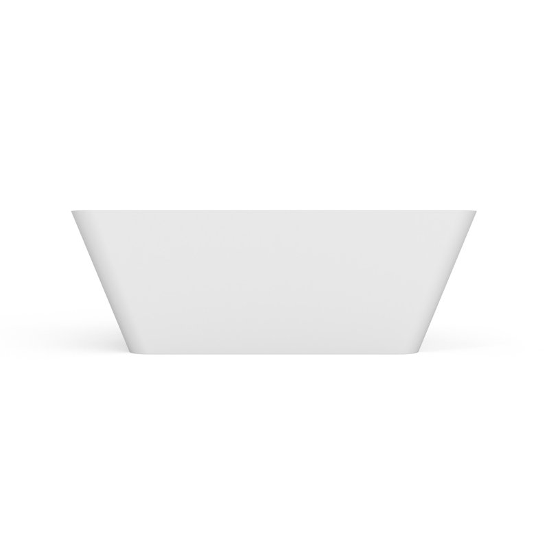 67 Inch Freestanding Solid Surface Soaking Bathtub For Bathroom