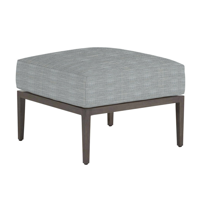 Repose-pieds en aluminium Santa Barbara - Gris ardoise, Pas de soudure, Perigold Indigo