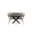 Jayce 6 - Person Acacia Solid Wood Dining Set