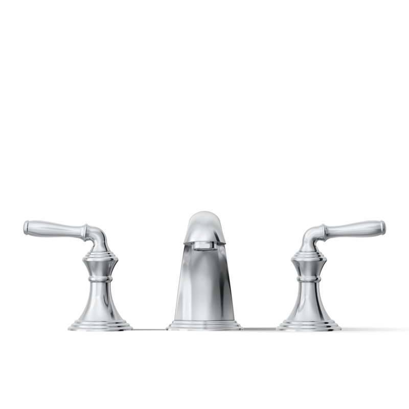 Kohler Devonshire Centerset Bathroom Sink Faucet, 1.2 gpm, Polished Chrome, Without Pop Up Drain