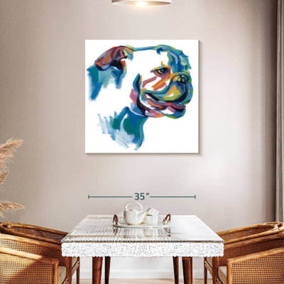 Peinture de bouledogue Brampt