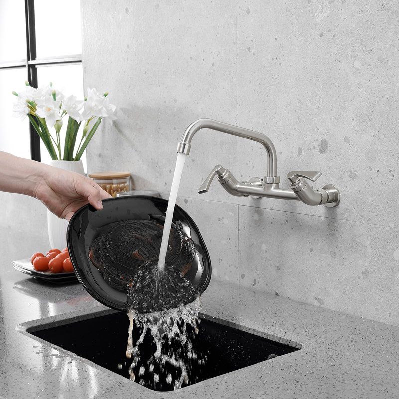 Robinet de cuisine VIBRANTBATH, Nickel brossé