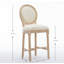 Ensemble de 2 tabourets de bar en bois massif avec tabourets en bois