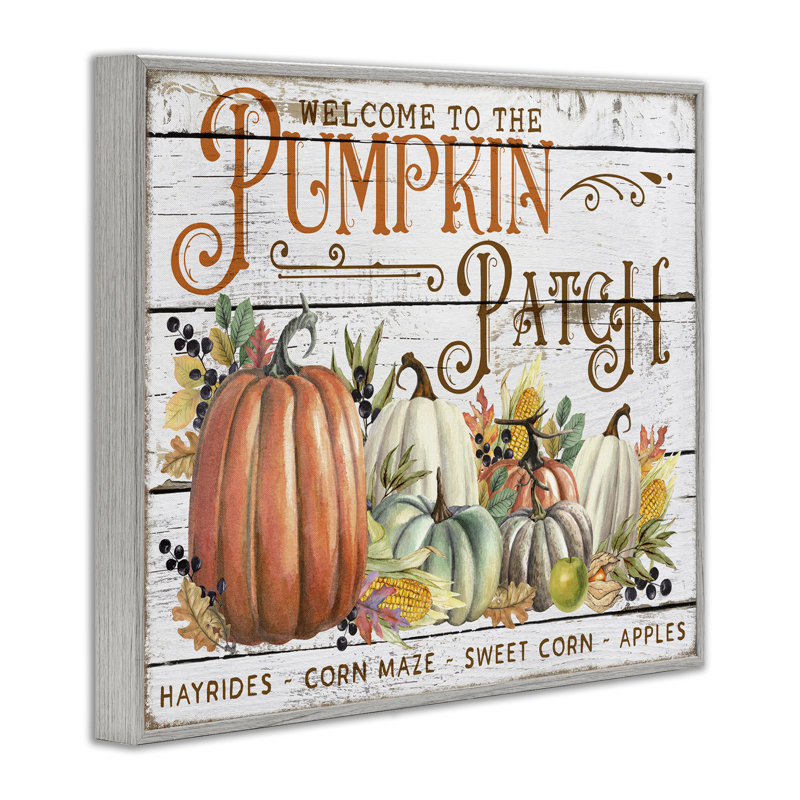 «Welcome Pumpkin Patch», estampe numérique par Creatif Belle, H 11 po x l 14 po, Estampe numérique Farmhouse