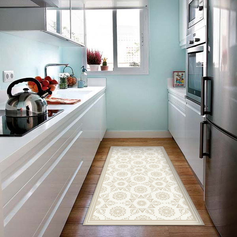 Davanti Vinyl Floor Mat - Alhambra Gardens Collection, Runner 2' x 5'
