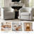 Amiir Swivel Barrel Chair Built-in Pocket Spring-620851594