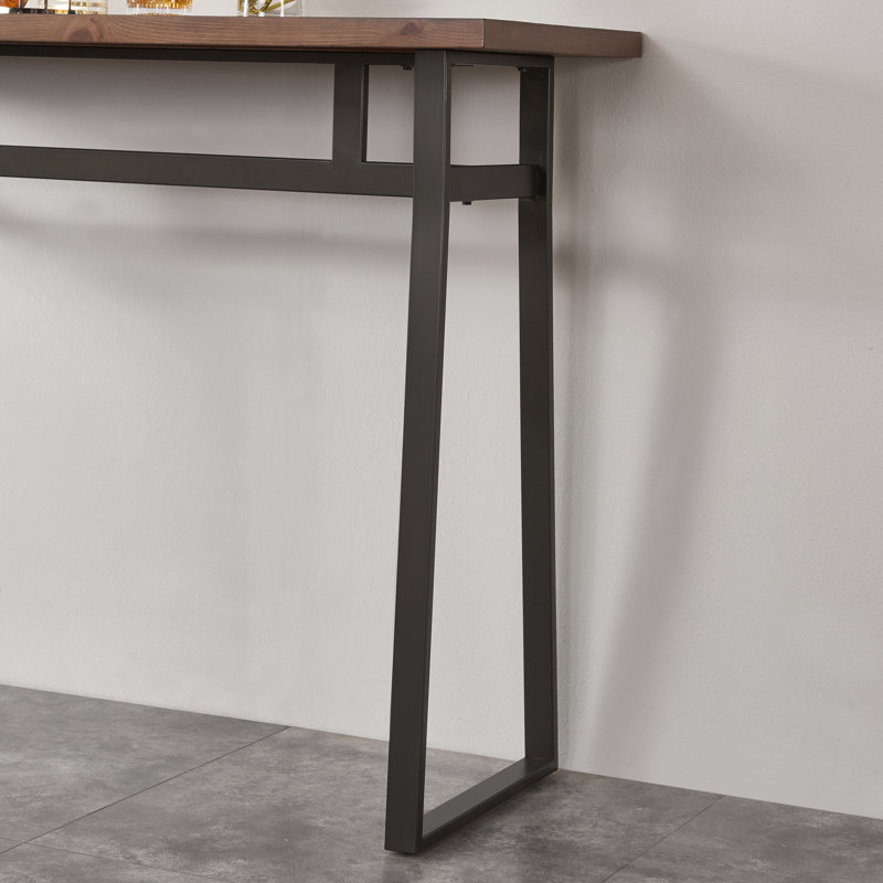 Northside Pine Metal Base Dining Table
