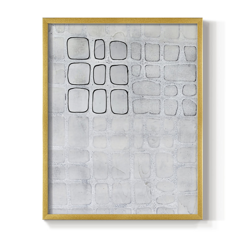 Lumen Colour I Framed Print - Solid Wood, Gold, 14" H x 11" W