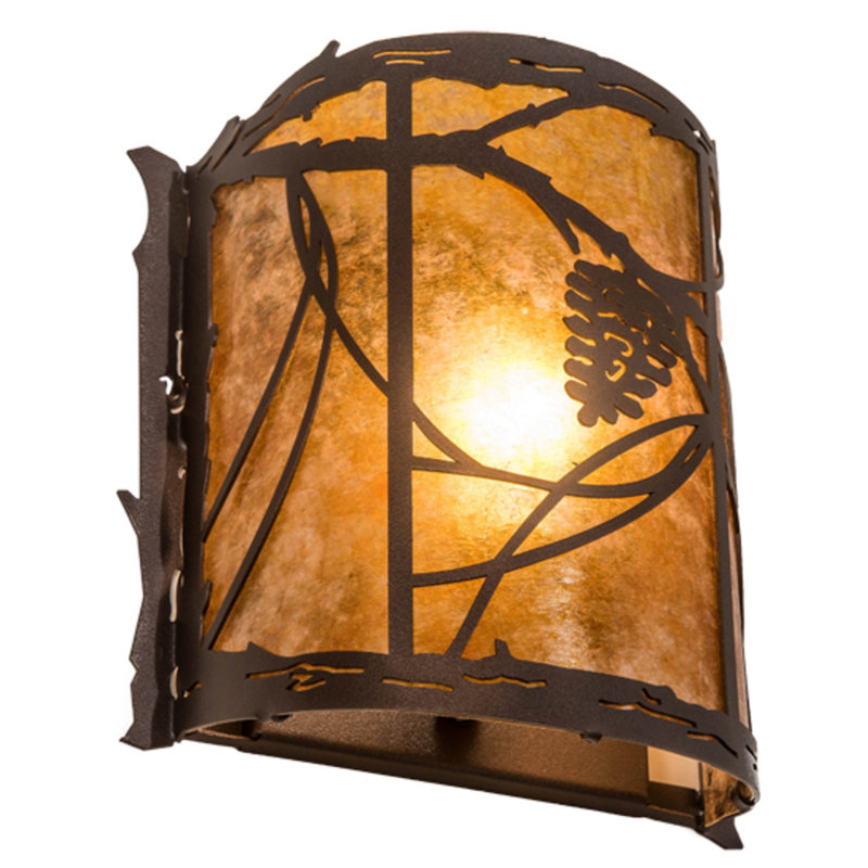 Jahanara Steel Flush Mounted Sconce