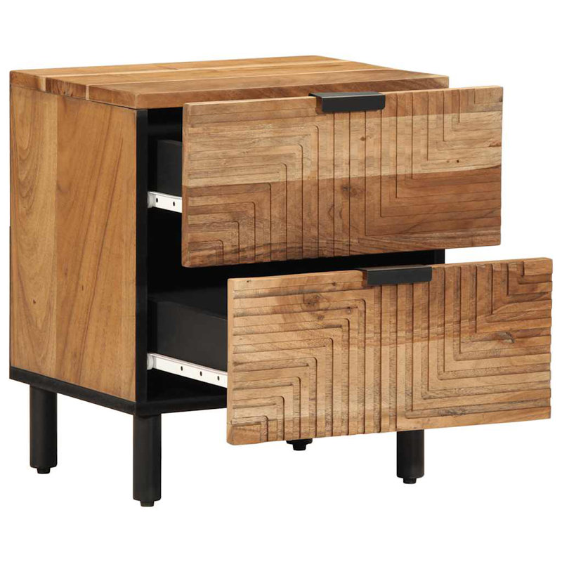40cm W Metal Bedside Table