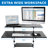 Adjustable Metal Base Standing Desk Converter-1238402331