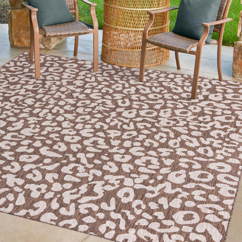 Animal Print Indoor / Outdoor Rug, Square 13'