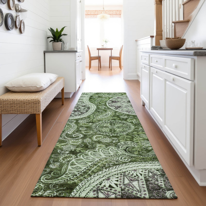 Tapis tourbillon de qualité supérieure lavable à la machine AMF1078, Tapis de couloir 2 pi 3 po x 7 pi 6 po