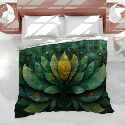 Greenery BotanicalCotton Blend Comforter