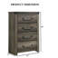 Commode rustique de style campagnard 1pc