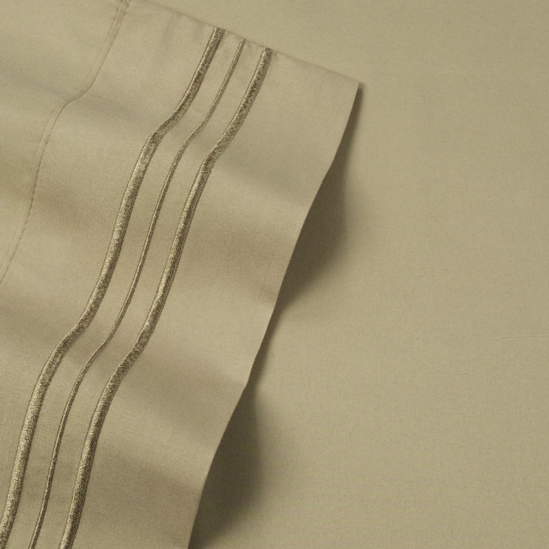 Luxurious Classic Soft Solid 1800 Series Microfiber Sheet Set, Various Colors and Sizes, Sage, King