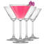 Verres à martini JoyJolt Olivia, 8,4 oz