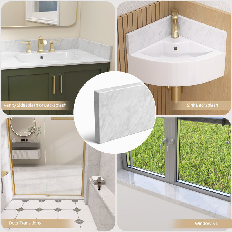 43 po L x 4 po Dosseret de salle de bain H