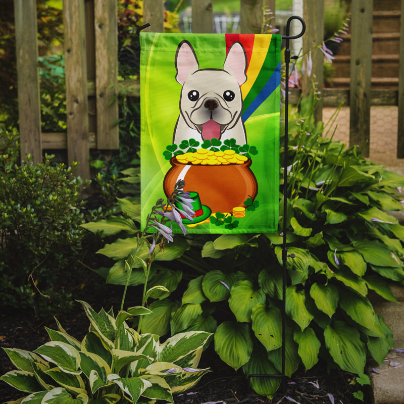 Drapeau de jardin Arella St. Patrick's, Bouledogue français (beige)