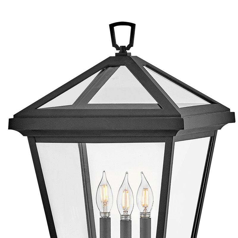 Alford 1-Light 26" H Hardwired Lantern Head, Museum Black