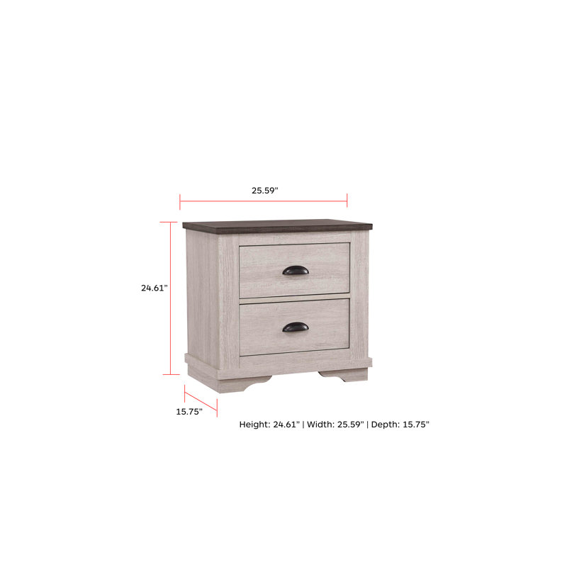 Tables de bout pour chambre à coucher, Brun