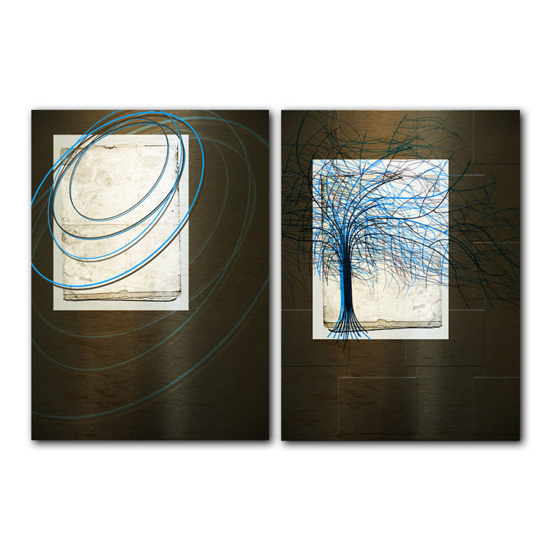 " Abstract Spa " by Tristan Scott 2 - Pieces