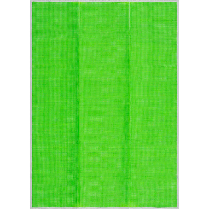 Kristofer Contemporary Solid Green Polypropylene Rectangle Area Rug, Rectangle 7'11" x 10'3"