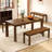 47.25'' Solid Wood Farmhouse Dining Bench Rustic Narrow Bench For Hallway, Kitchen & Bedroom-124567993