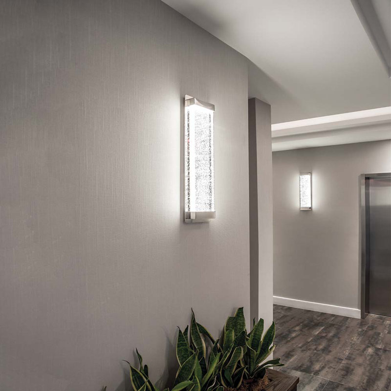 Mythical Aluminum LED Flush Mounted Sconce, 18" H x 5.5" W x 2.25" D