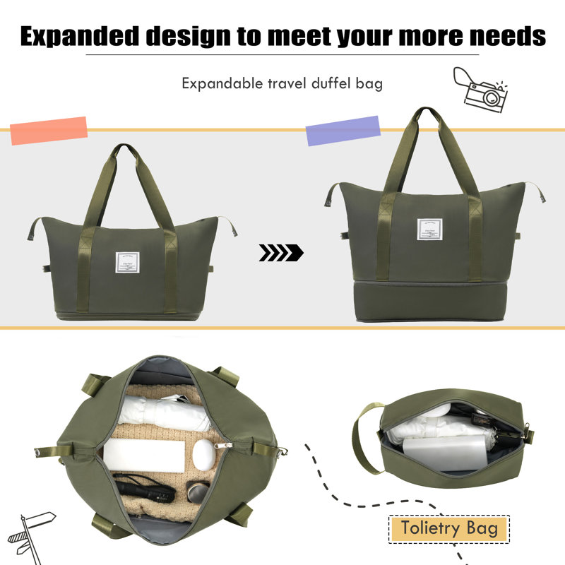 Ensemble de 3 valises souples extensibles avec sac de voyage et trousse de toilette - Spinners verticaux 22/26/30 po, serrure de sécurité, tissu 610d et roues multidirectionnelles