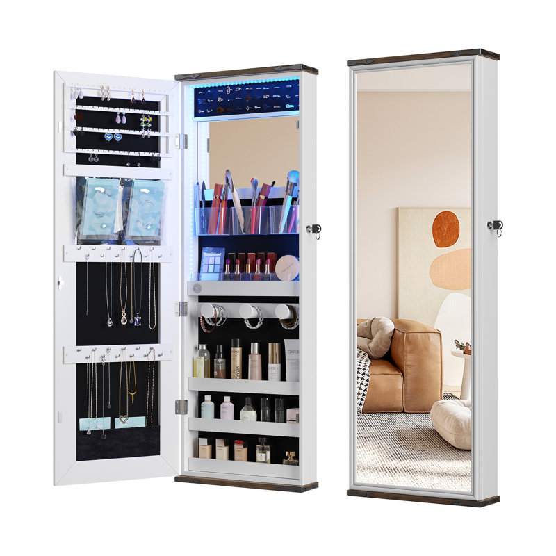 Jewelry Armoire, White