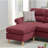 Velvet Reversible Sectionals Sofa