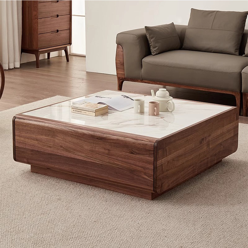 Nouvelle table basse en bois massif de style chinois.